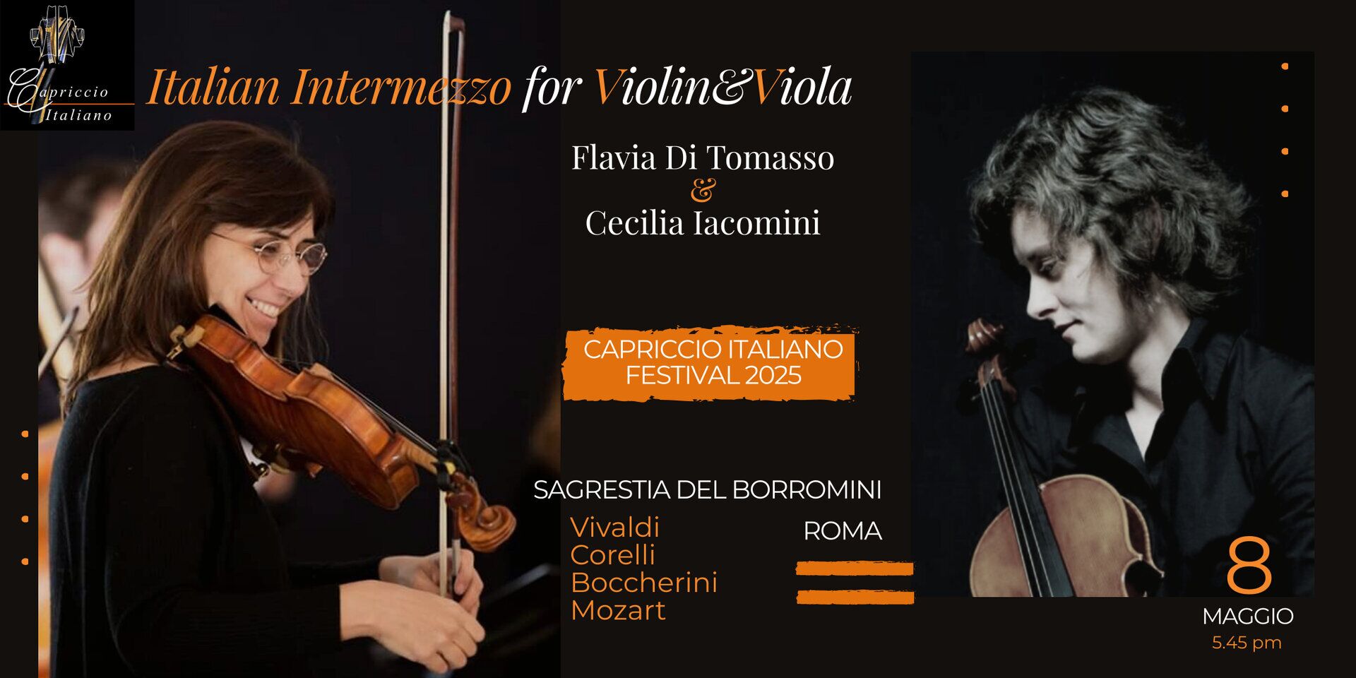 CAPRICCIO ITALIANO_8 maggio 2025 "Italian Intermezzo for Violin and Viola"